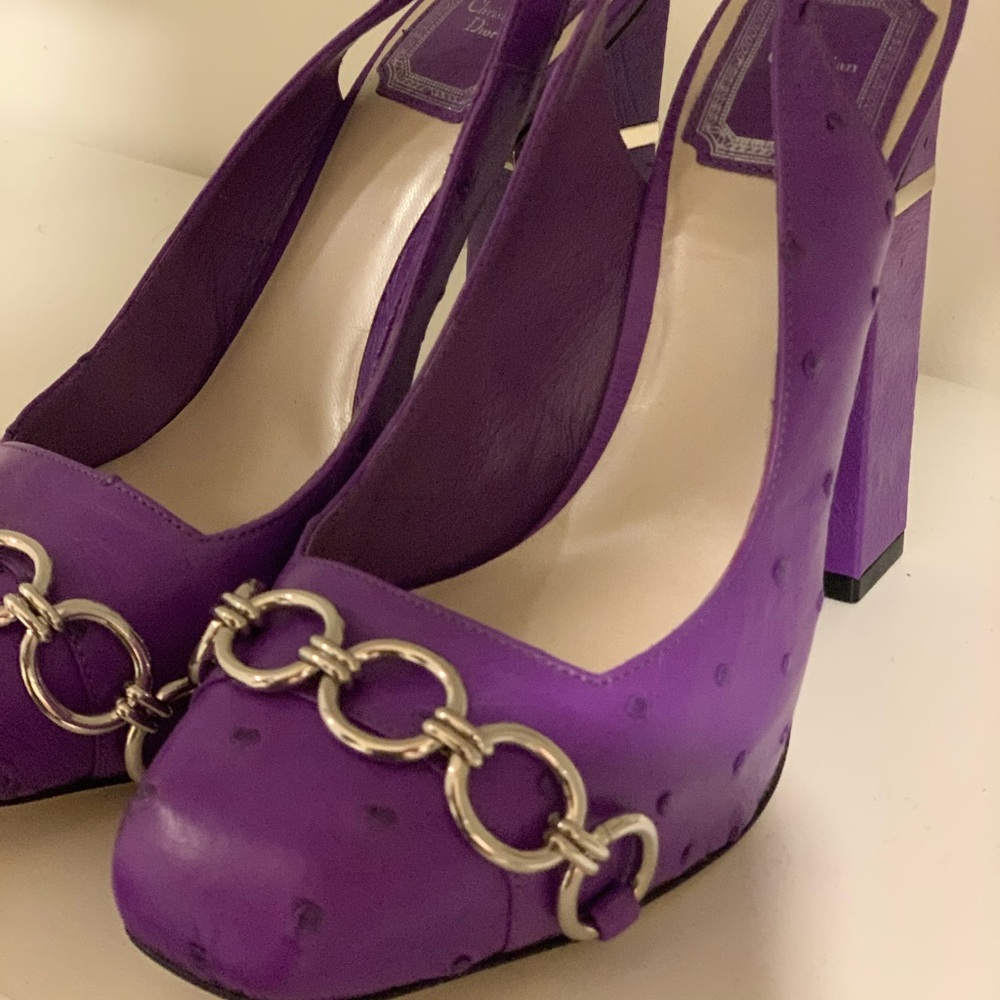 Dior Ostrich Heels